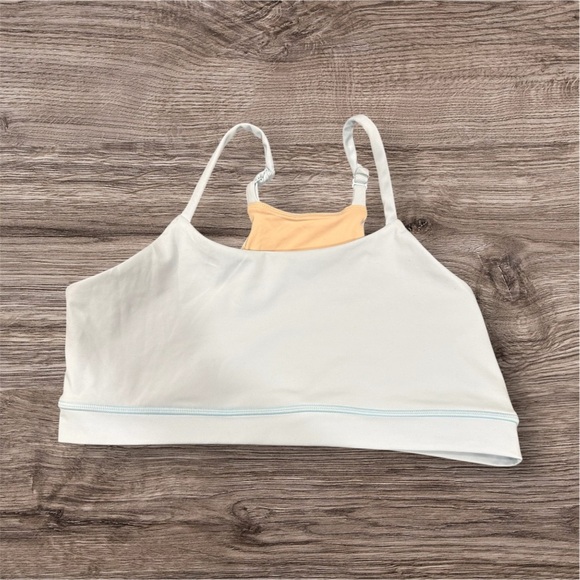 Women's White and Yellow Bralette - Picture 1 of 6